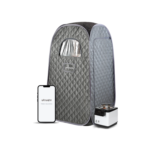 1-Person Portable Steam Sauna with Bluetooth Control & Infrared Heater